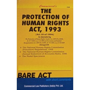Commercial Law Publisher's The Protection of Human Rights Act, 1993 Bare Act 2023